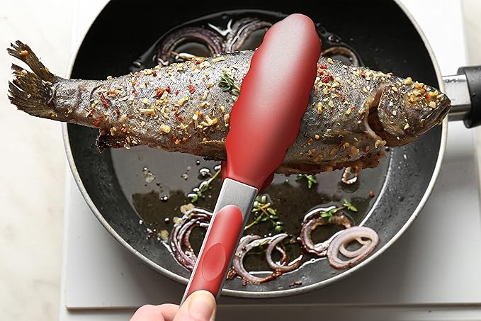 2 Pack Silicone Kitchen Tongs – 9" & 12" Set, Heat Resistant up to 500°F - Image 8