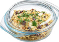 Glass Casserole Dish, 1 Quart Covered Bowl by SIMAX