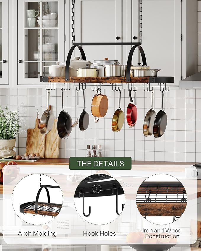 CHOEZON Hanging Pot Rack, Pot Hanger - Image 7