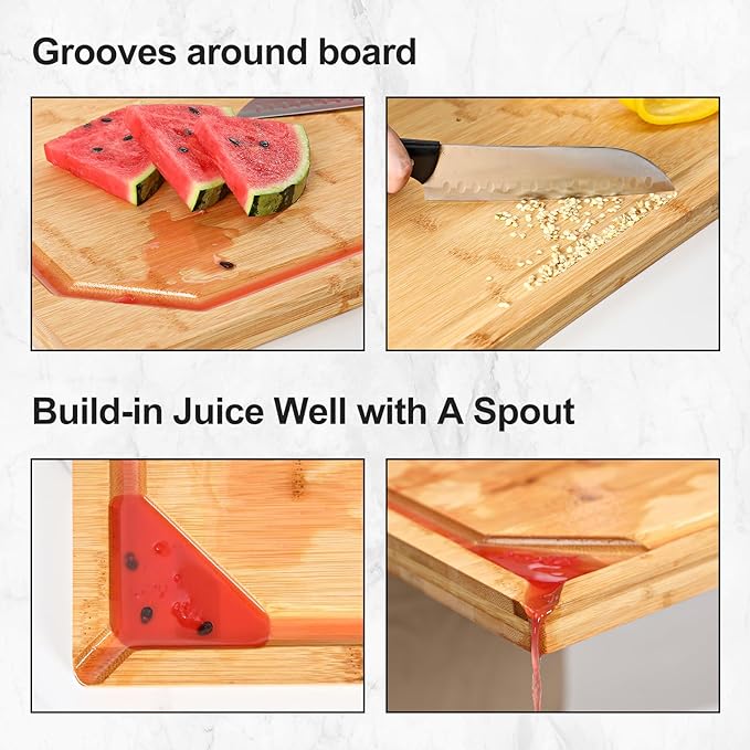 36 x 24 Extra Large Bamboo Cutting Board - Image 4