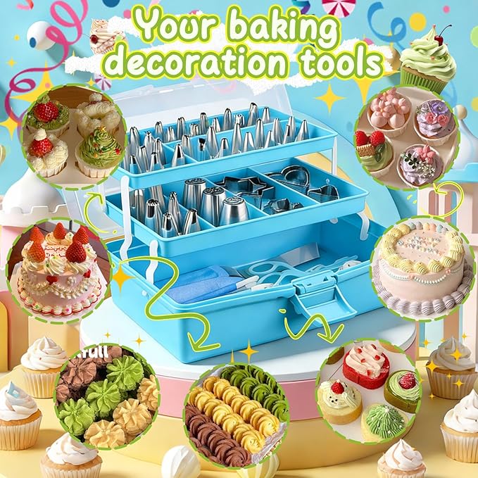 Suuker Cake Decorating Tools Supplies Kit, 236 Pieces Baking Accessories - Image 6
