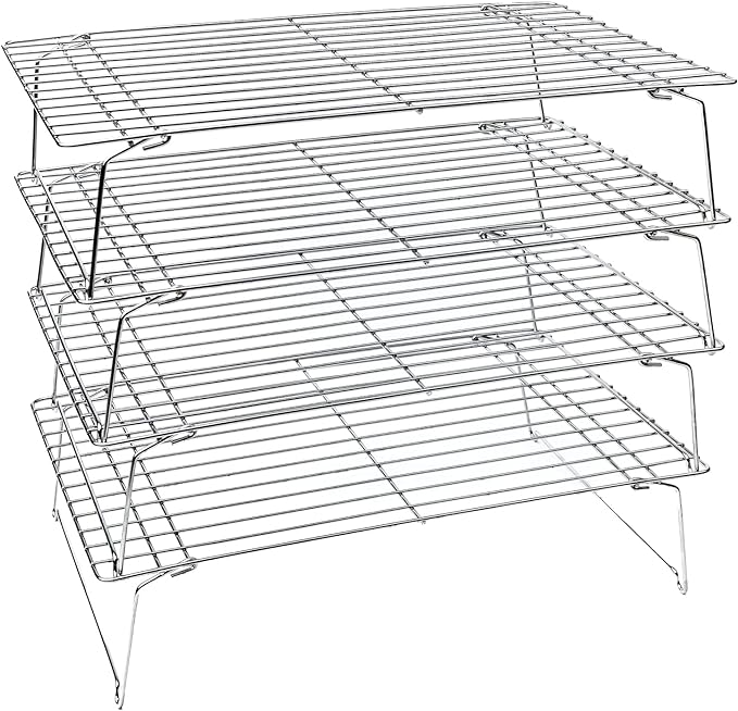 KITCHENATICS 4-Tier Stackable Cooling Racks by KITCHENATICS