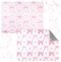 SiliFine 2 Pcs Large Coquette Pink Bow Dish Drying Mat Large by SiliFine