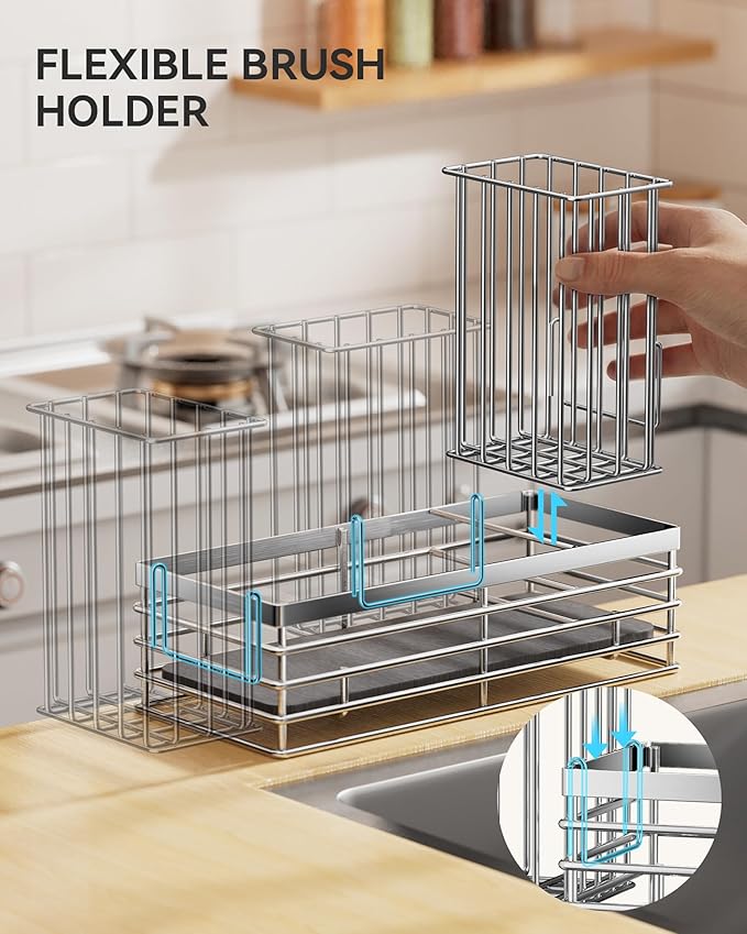 Yofidra Sink Caddy With Stone Drying Tray - Image 3