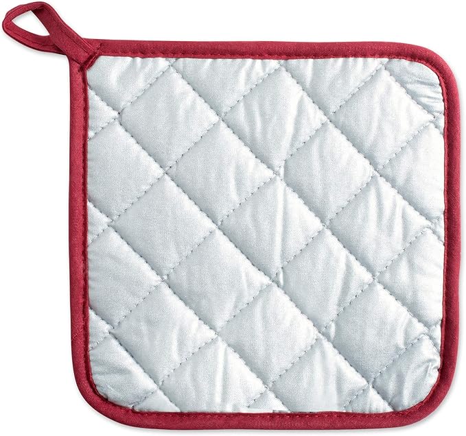 DII Basic Terry Collection Quilted 100% Cotton, Barn Red, 3 Piece - Image 3