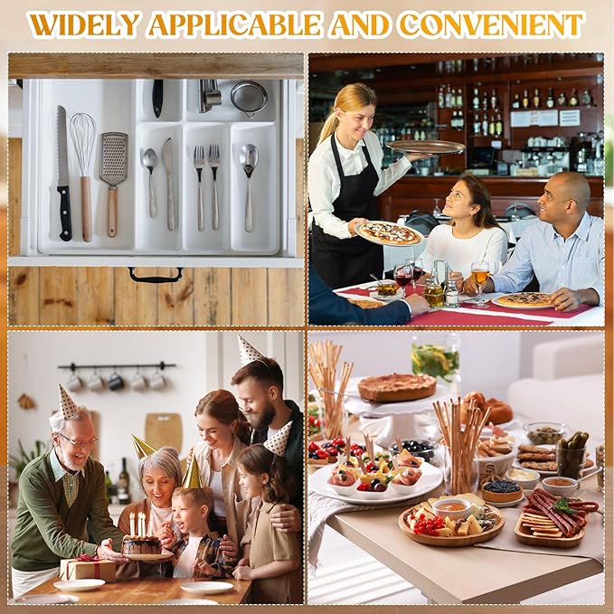 Suzile Acrylic Cutlery Storage Organizer Bin Silverware Caddy Countertop Knife - Image 5