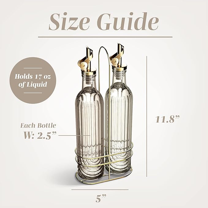 COOK WITH COLOR Glass Olive Oil Bottle Dispenser - Image 5