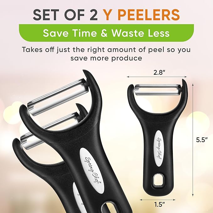Spring Chef Stainless Steel Vegetable Y Peeler - Image 5