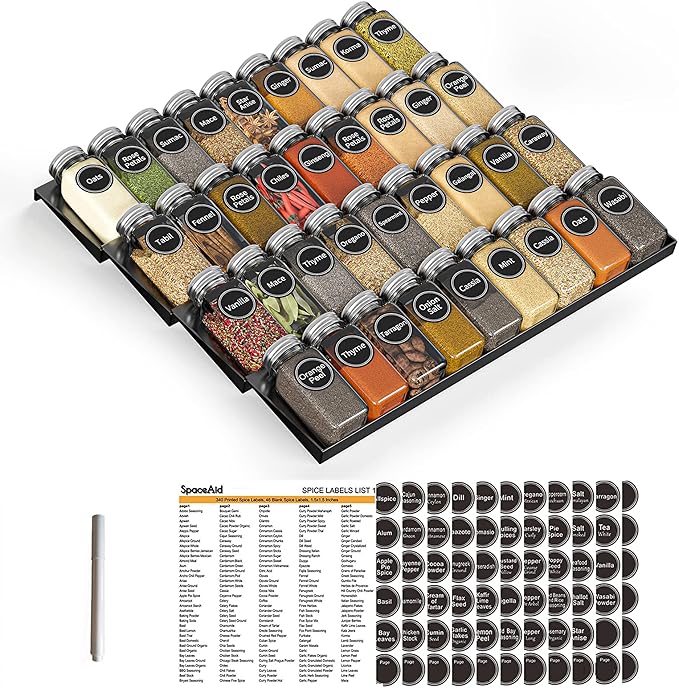 SpaceAid Spice Drawer Organizer by SpaceAid