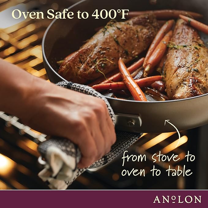 Anolon Advanced Home Hard Anodized Nonstick Frying Pan, 14.5 Inch – Large - Image 5