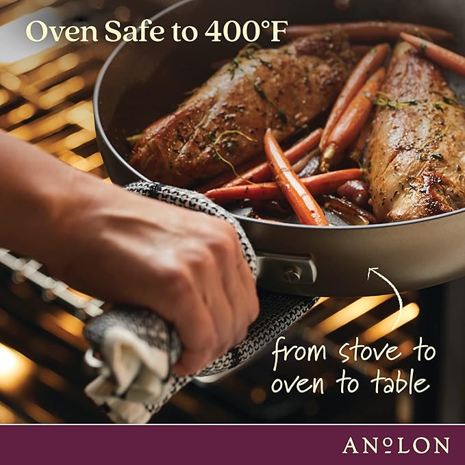 Anolon Advanced Home Hard-Anodized Nonstick Tapered Sauce Pan/Saucepot - Image 4