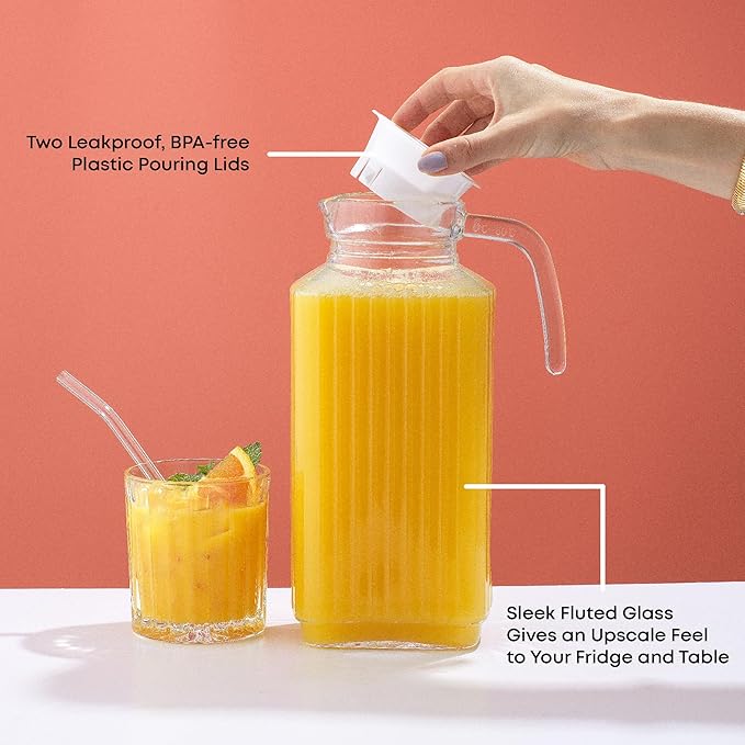 JoyJolt 60oz Glass Pitcher - Image 4
