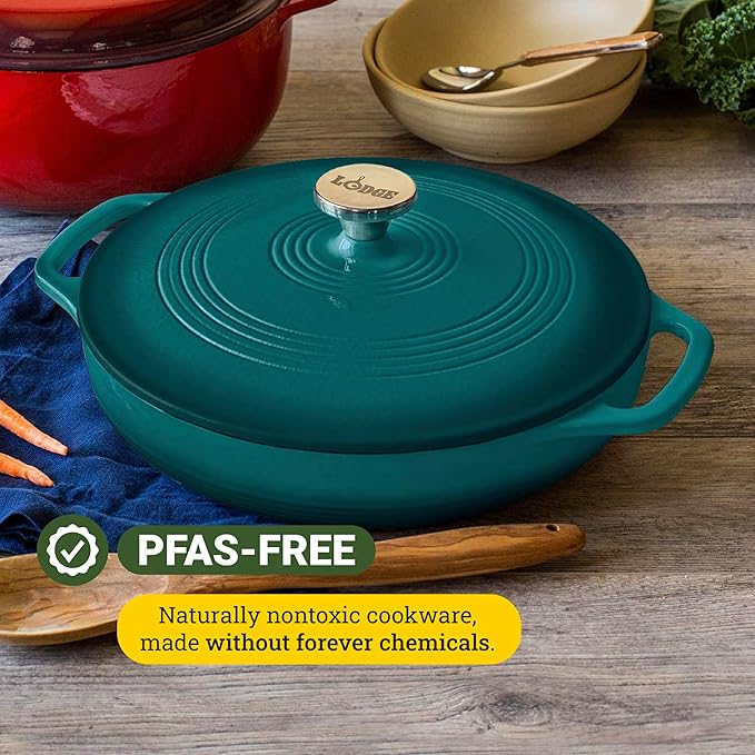 Lodge Essential Enamel Braiser - Image 4