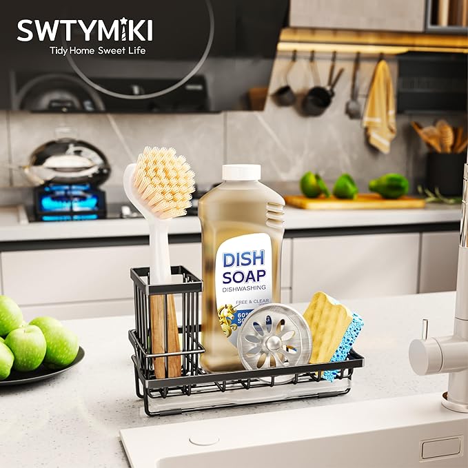 SWTYMIKI Sink Caddy Sponge Holder - Image 7
