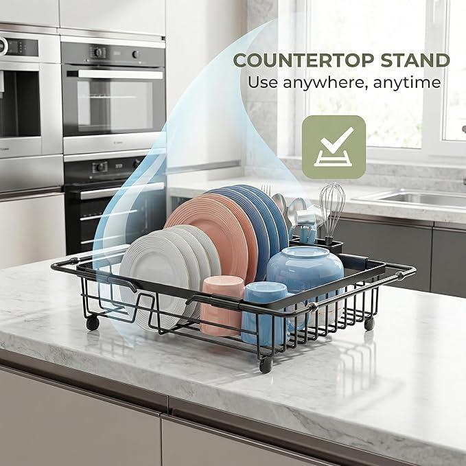 Expandable in Sink Dish Drying Rack - Image 6
