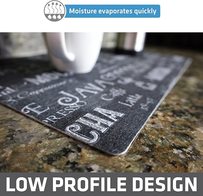 Drymate Coffee Maker Mat, Protects Kitchen Countertops From Spills, Stains & - Image 5