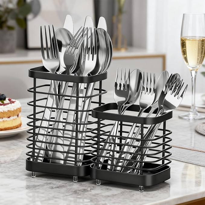 Utensil Holder, Stainless Steel Utensil Drying Rack - Image 8