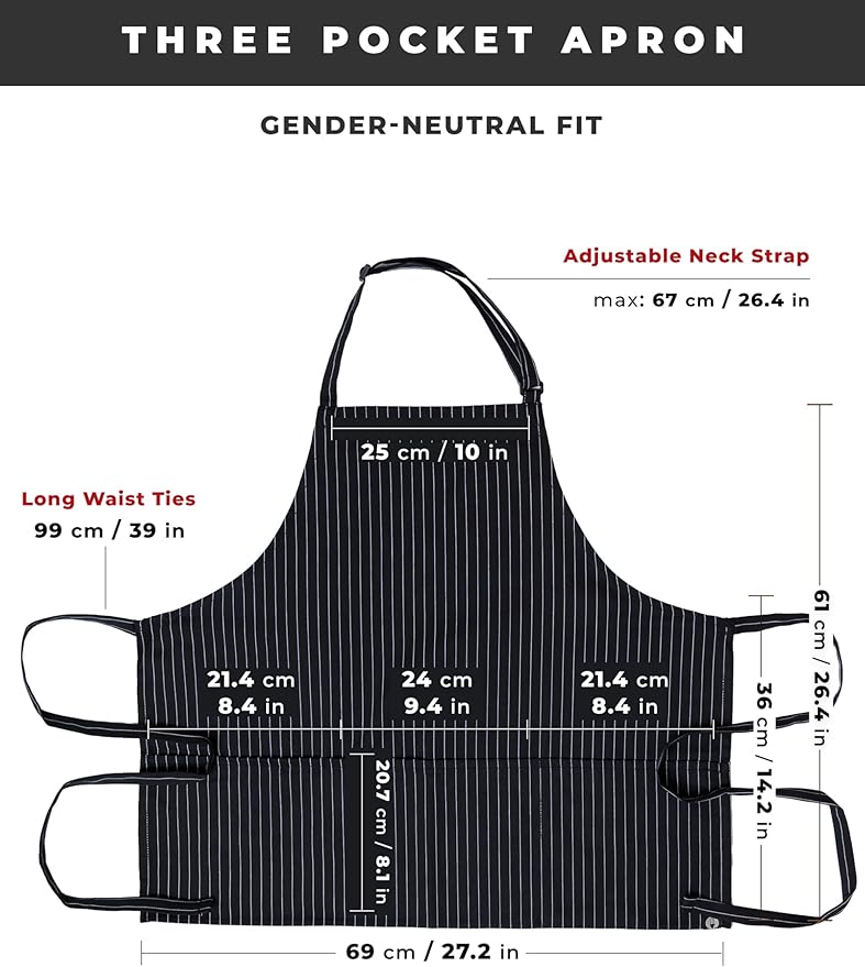 Chef Works Unisex Three Pocket Apron - Image 7