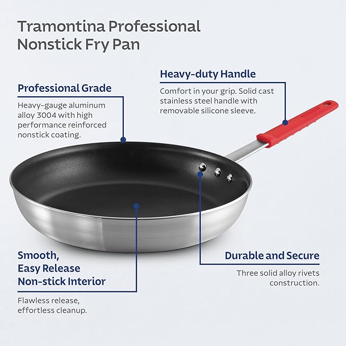 Tramontina Professional 14-Inch Non Stick Extra Large Frying Pan, Heavy-Gauge - Image 3