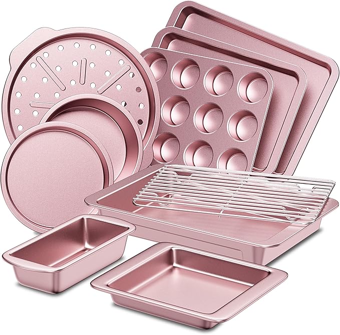 HONGBAKE Bakeware Sets, Baking Pans Set, Nonstick Oven Pan by HONGBAKE