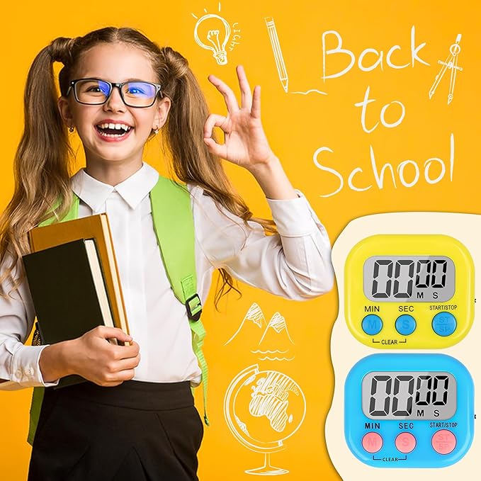 ZILLEEN Classroom Timer for Kids Teachers 2 Pack Digital Timers - Image 6