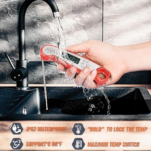 Digital Meat Thermometer, Waterproof Instant Read Food Thermometer - Image 5