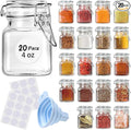 SKOCHE Spice Jars 20 Pack Small 4 oz Glass Jars by SKOCHE