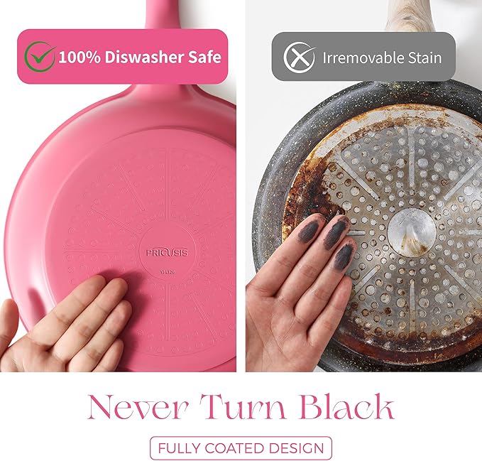 PRICUSIS Nonstick Ceramic Frying Pan - Image 4