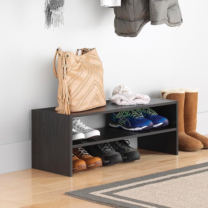 Whitmor Stackable 2-Tier Shoe Shelf, 31 inch by Whitmor