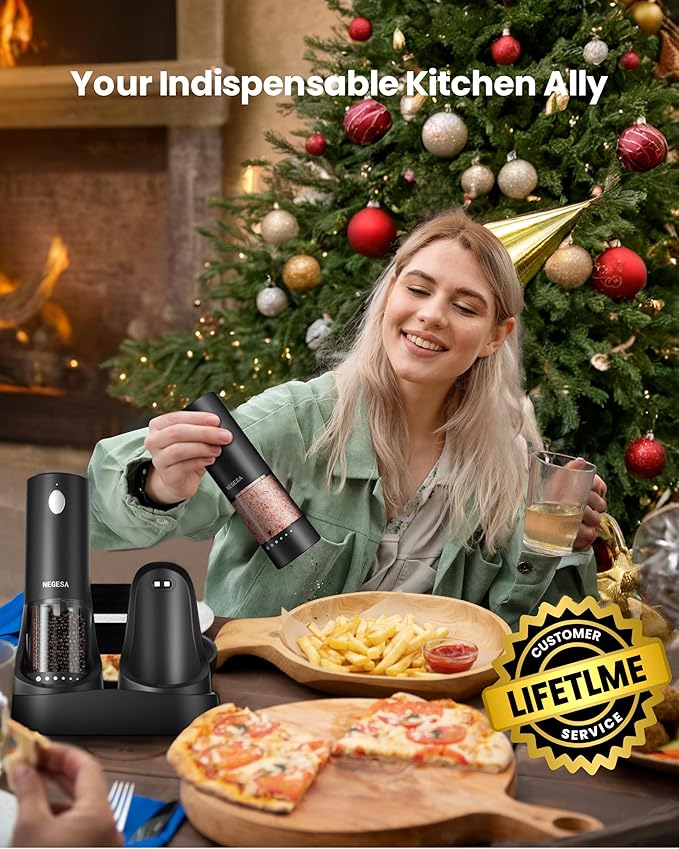 Electric Salt and Pepper Grinder Set - Image 2
