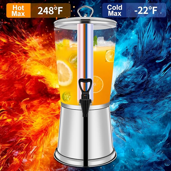 FULIYE Beverage Dispenser with Stand, Drink Dispensers - Image 5