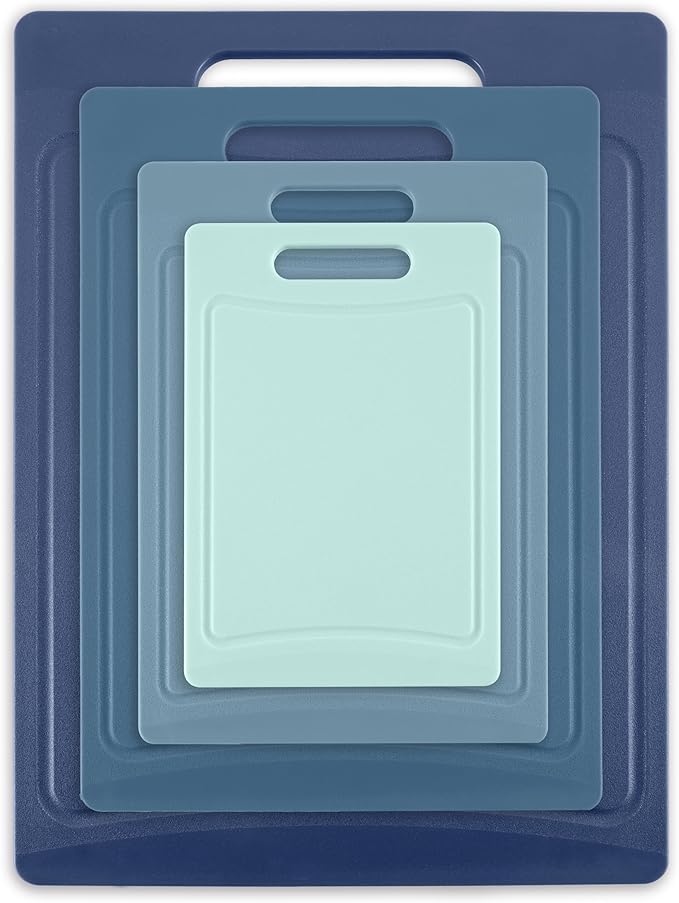 COOK WITH COLOR Non-Slip Cutting Board Set – Kitchen Essentials with Easy Grip - Image 6