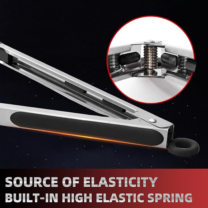 Pack of 3 Stainless Steel Kitchen Tongs - Image 4