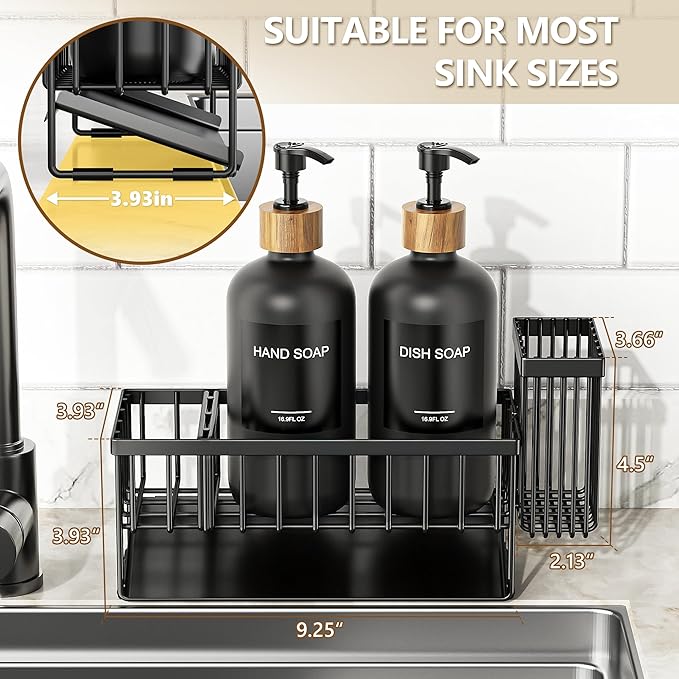 Cisily Kitchen Dish Soap Dispenser Set - Image 6