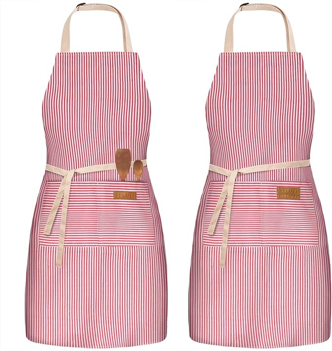 BeLuyi 2 Pack Adjustable Bib Apron by BELUYI