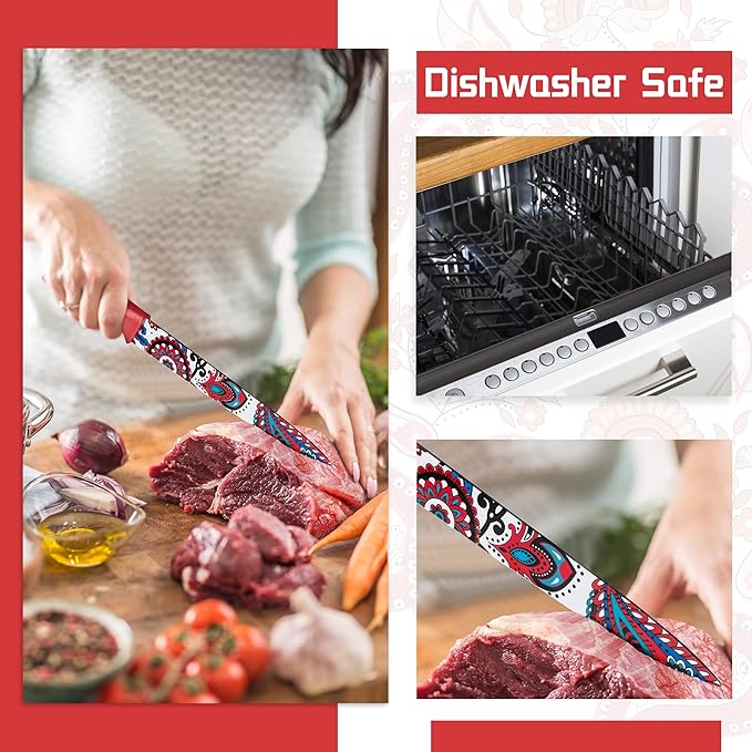 Astercook Paisley Pattern Knife Set - Image 5