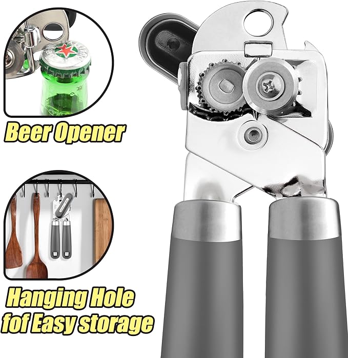 Can Opener, No-Trouble-Lid-Lift Manual Handheld Can Opener - Image 6