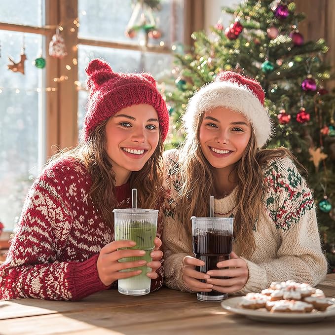 Iced Coffee Cups with Lids: Coffee Bar Accessories - Image 8