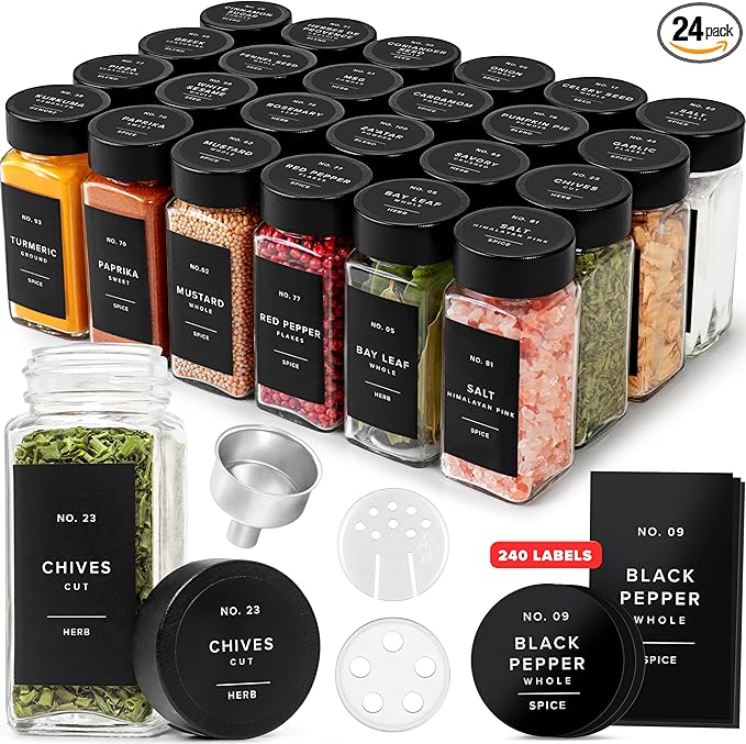 EDELHAUS® Square Spice Jars by EDELHAUS