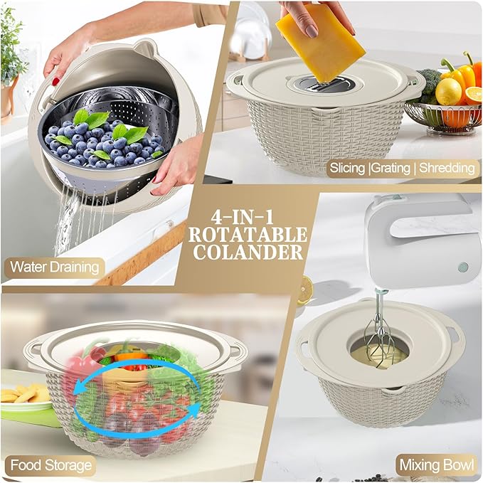 4-1 Colander with Bowl Set - Image 4