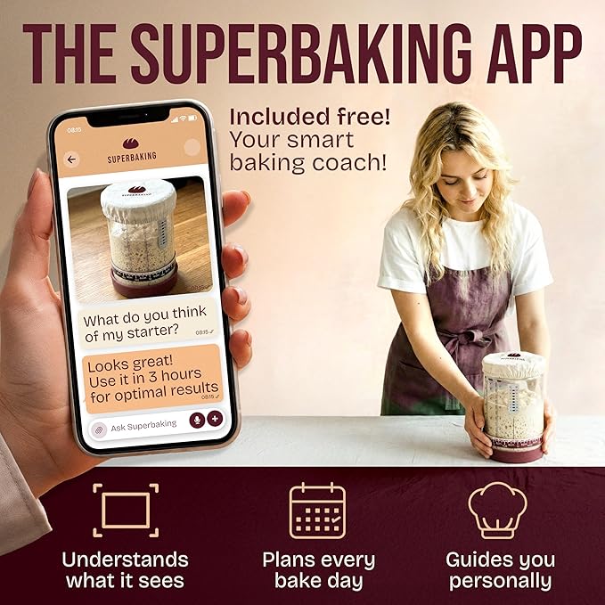Superbaking Sourdough Starter Kit, Sourdough Bread Baking Supplies, Sourdough - Image 4