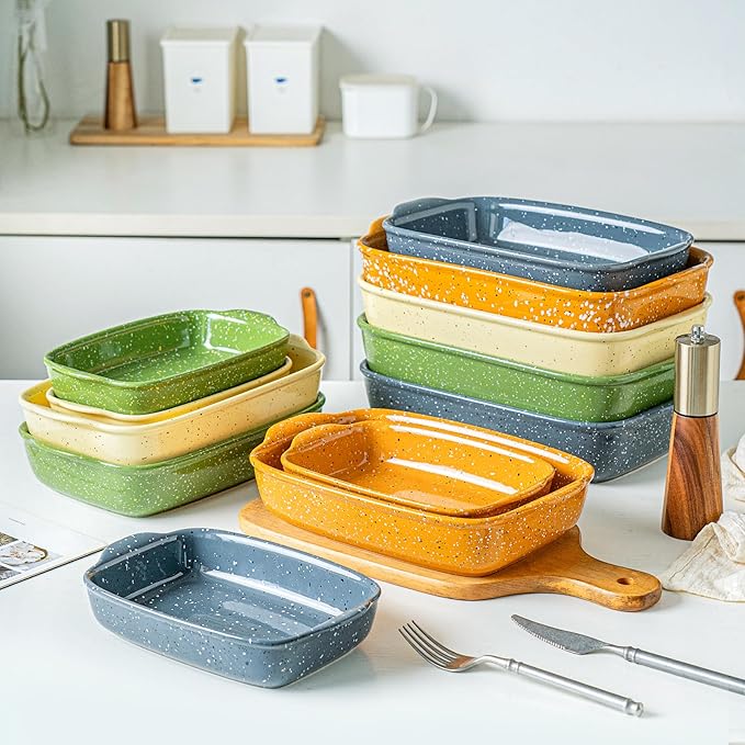 Ceramic Baking Dish Set of 3, Casserole - Image 8