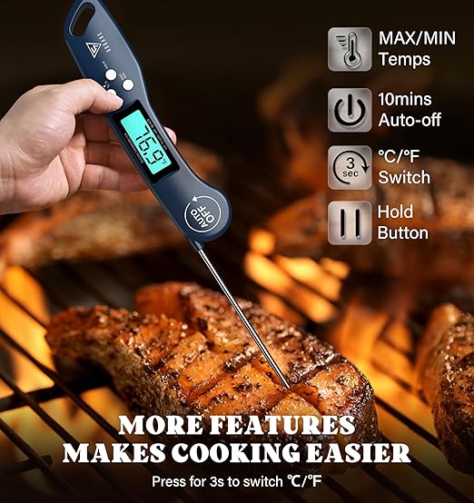 DOQAUS Digital Meat Thermometer, Instant Read Food Thermometer - Image 5
