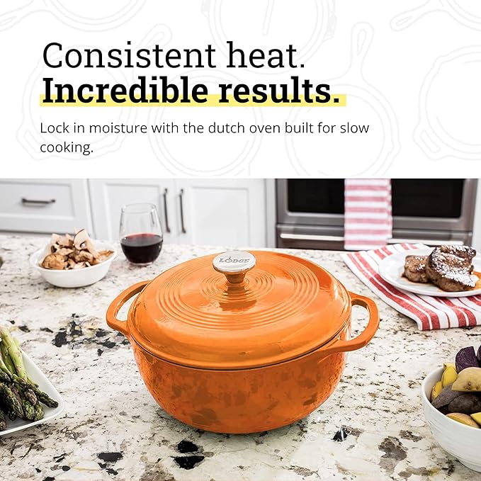 Lodge Essential Enamel Cast Iron Dutch Oven - Image 3
