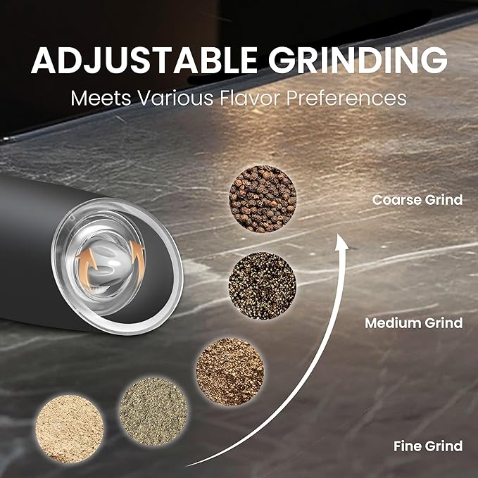 Rechargeable Salt And Pepper Grinder Set - Image 3