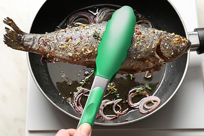2 Pack Silicone Kitchen Tongs – 9" & 12" Set, Heat Resistant up to 500°F - Image 8