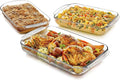 Libbey Baker's Basics 3-Piece Rectangular Glass Casserole Baking Dish Set by Libbey