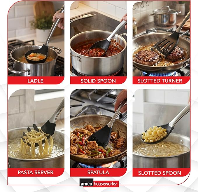 Amco 6-Piece Nylon Utensil Set - Image 6