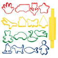 READY 2 LEARN Dough Roller and Cutters | Set of 17 | Dough Tools by Ready2Learn