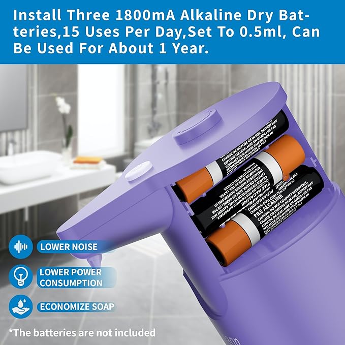 Aunmaon Automatic Soap Dispenser Touchless, Hands-Free, Long Battery Life - Image 6